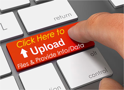 Upload files and provide information